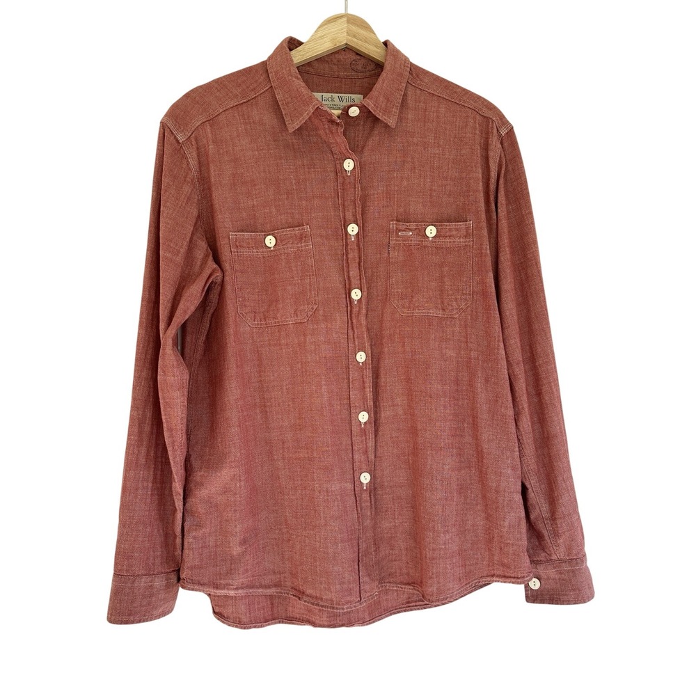 Jack Wills Womens Button Down Boyfriend Fit Shirt US 14 UK 10